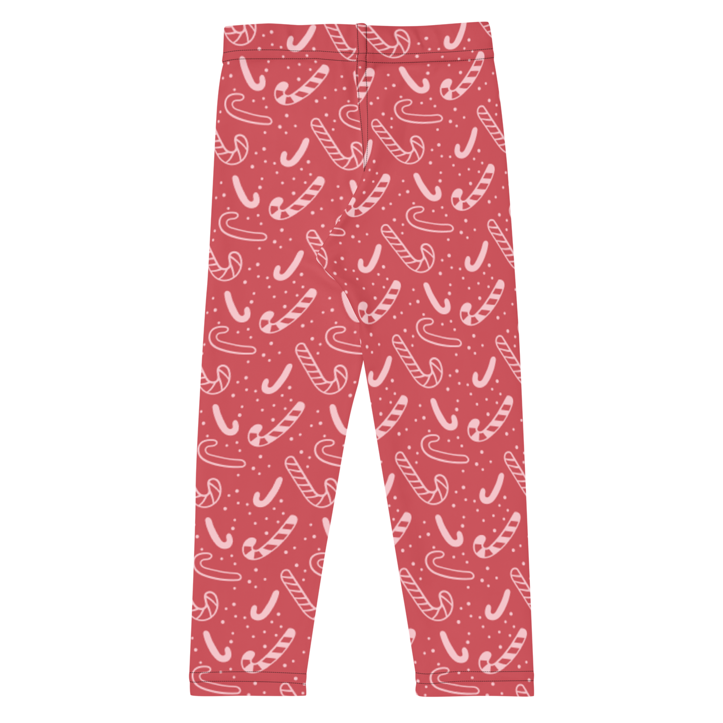 Red & White Candy Canes Kids Leggings