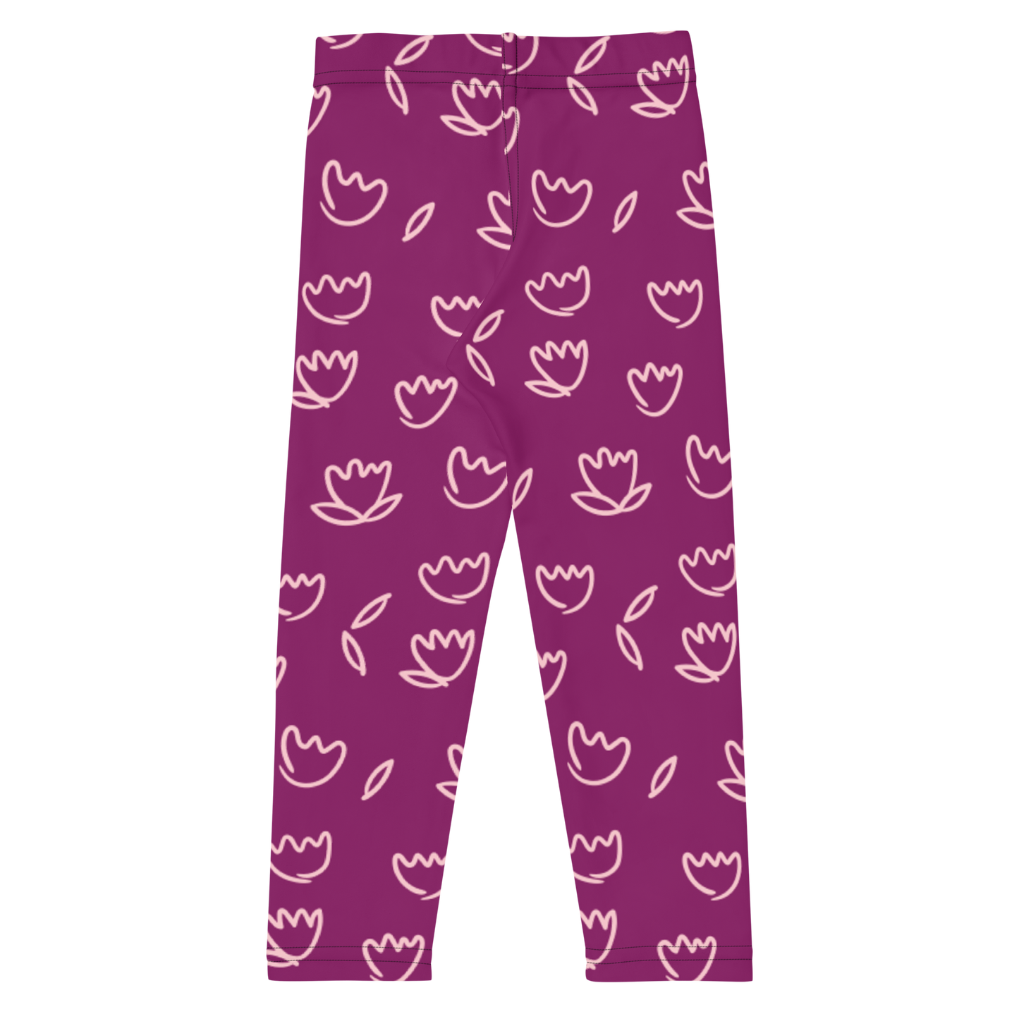 Purple Flowers Kids Leggings