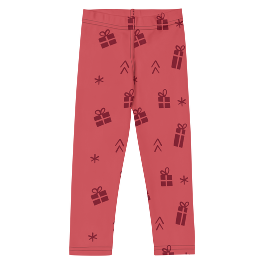 Red Presents Kids Leggings