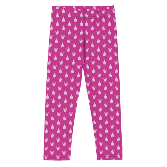 Pink Crowns Kids Leggings