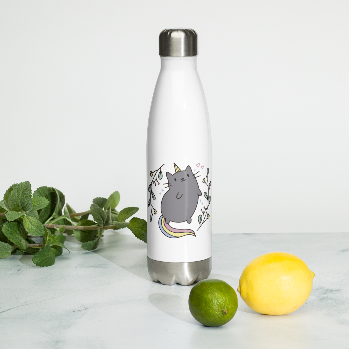 Meow-nicorn Stainless Steel Water Bottle