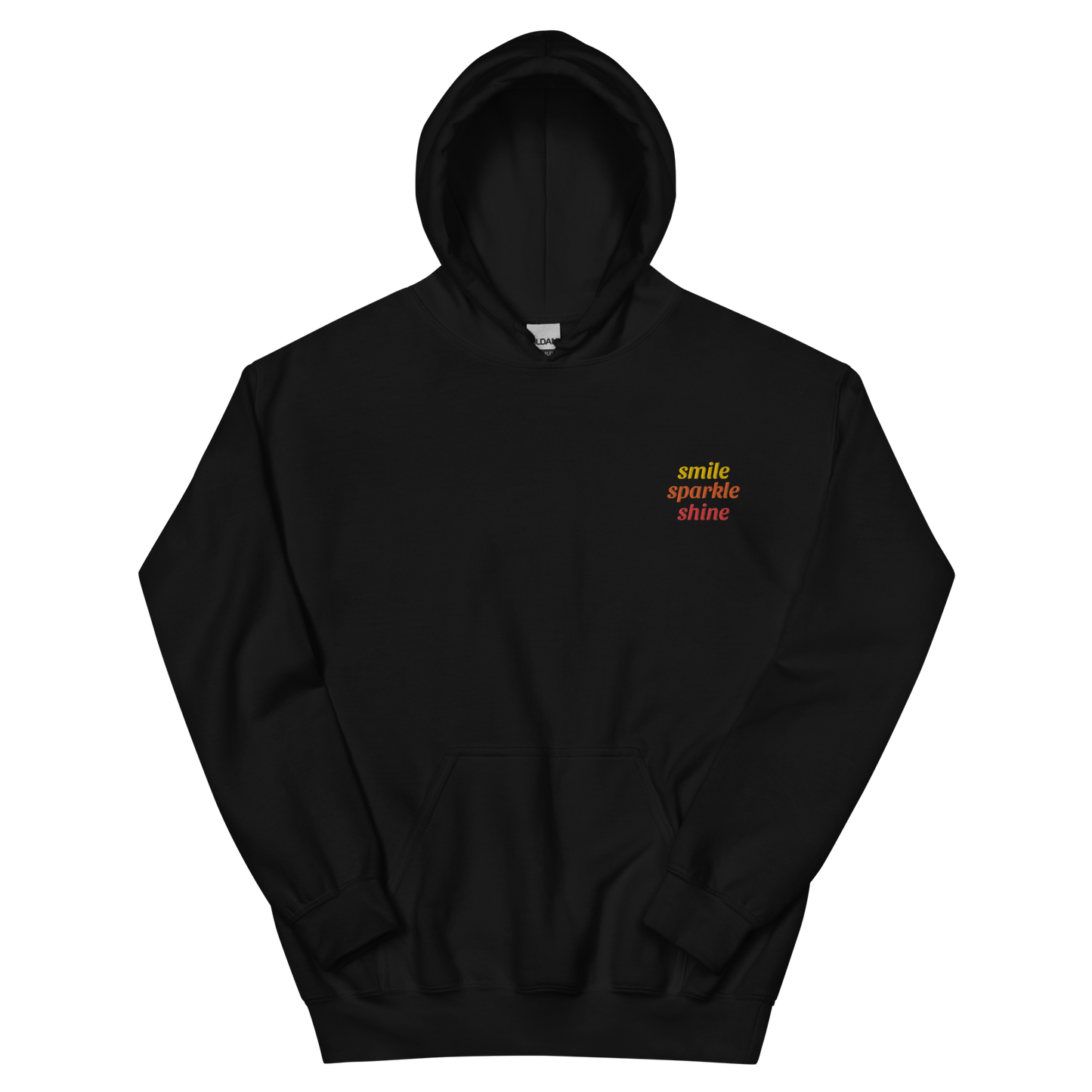 Smile Sparkle Shine Embroidered Hoodie