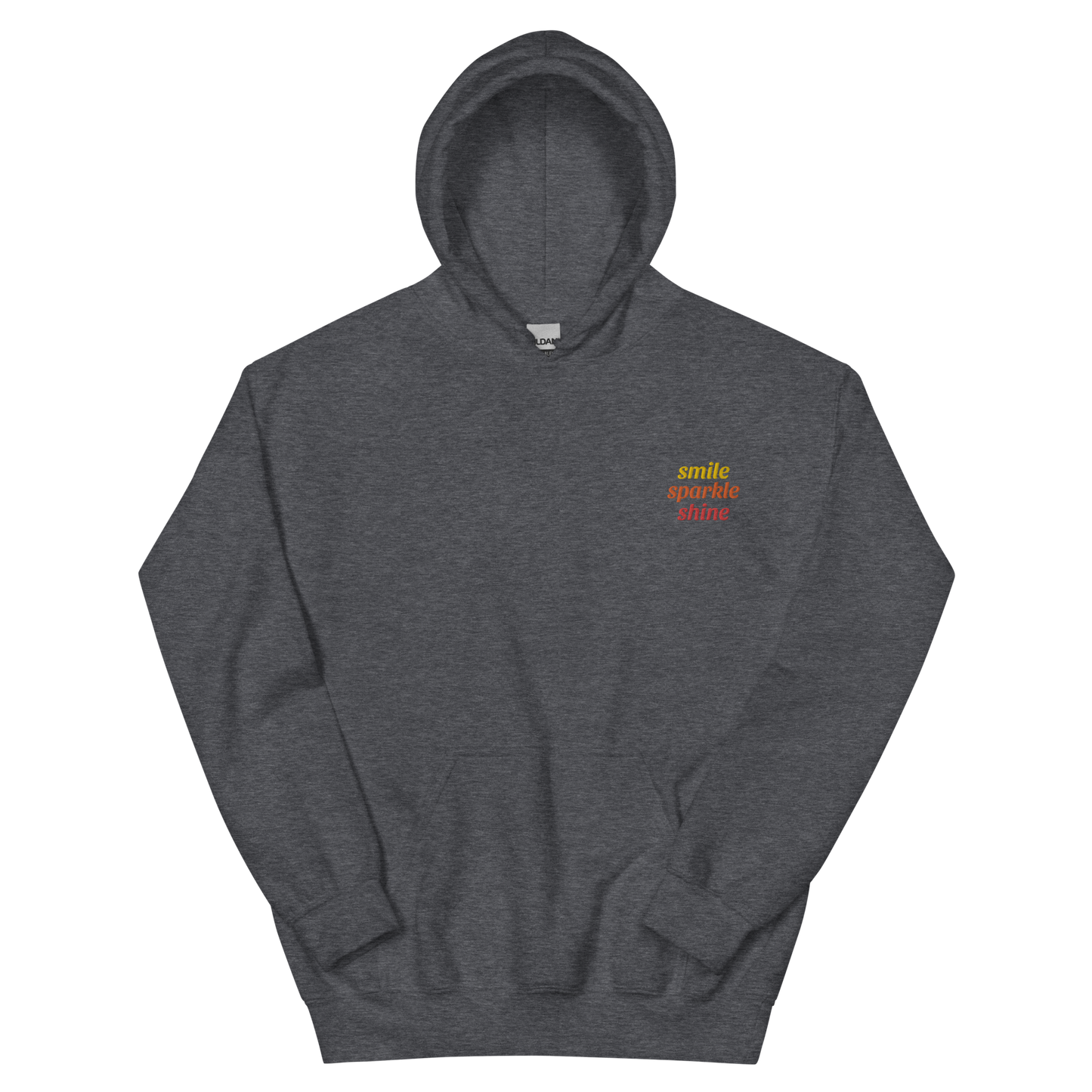 Smile Sparkle Shine Embroidered Hoodie