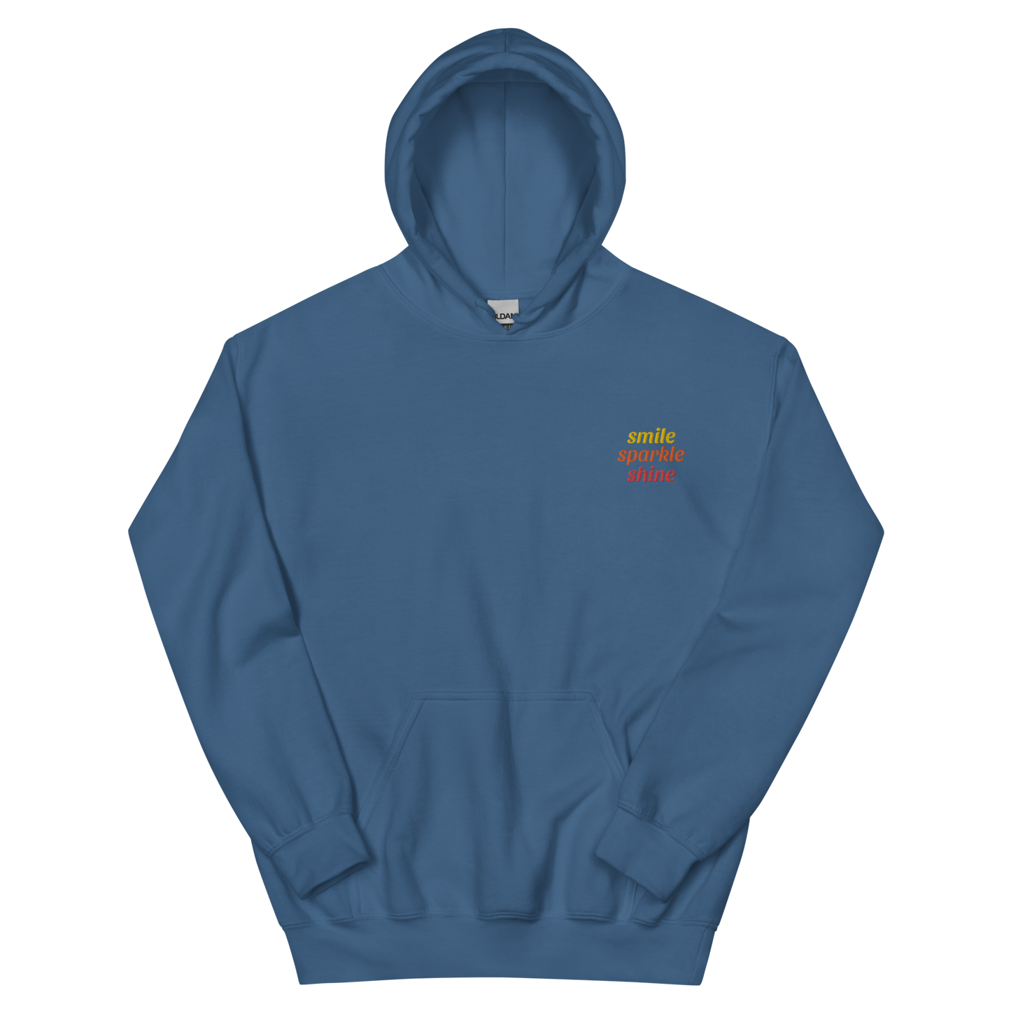 Smile Sparkle Shine Embroidered Hoodie