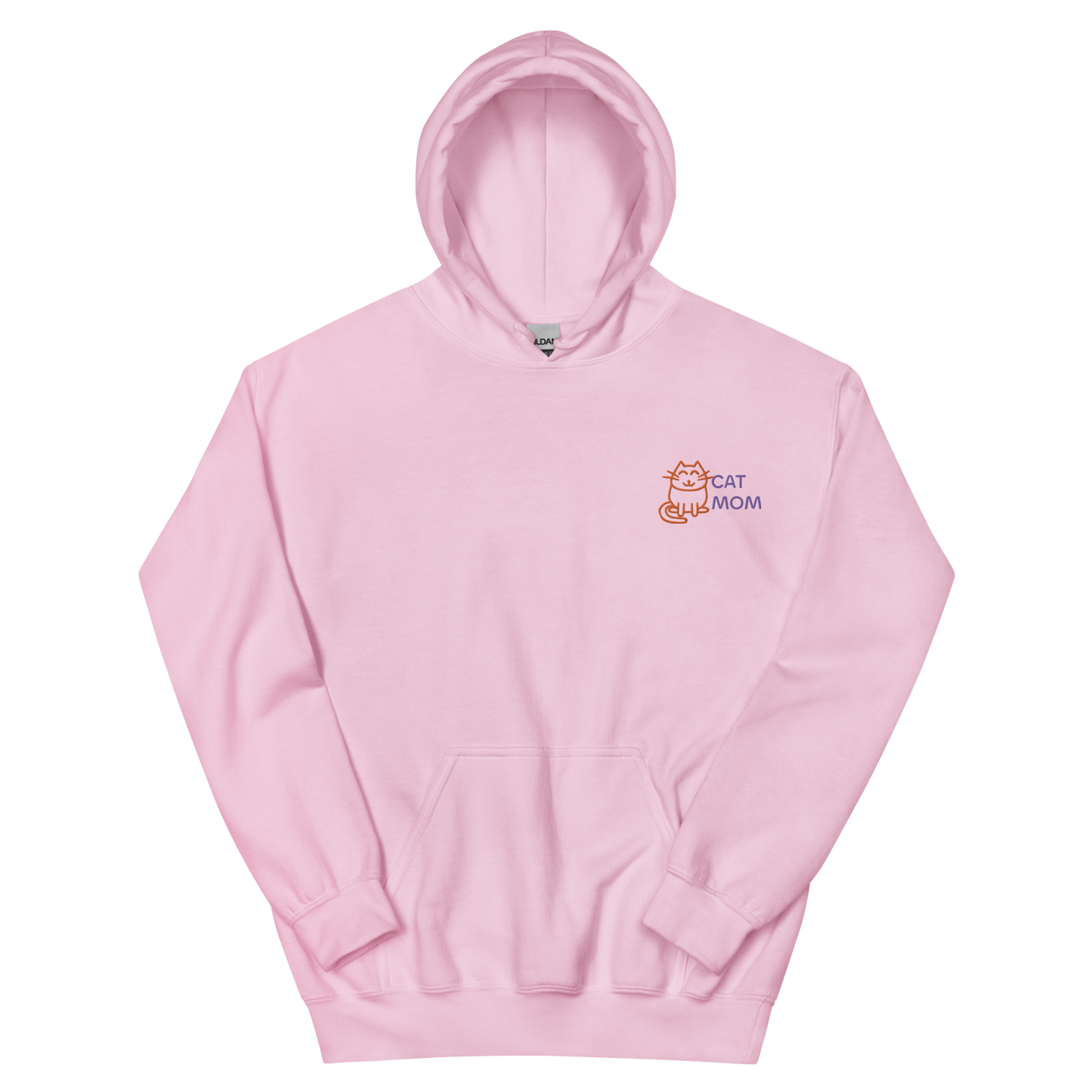 Cat Mom Embroidered Hoodie