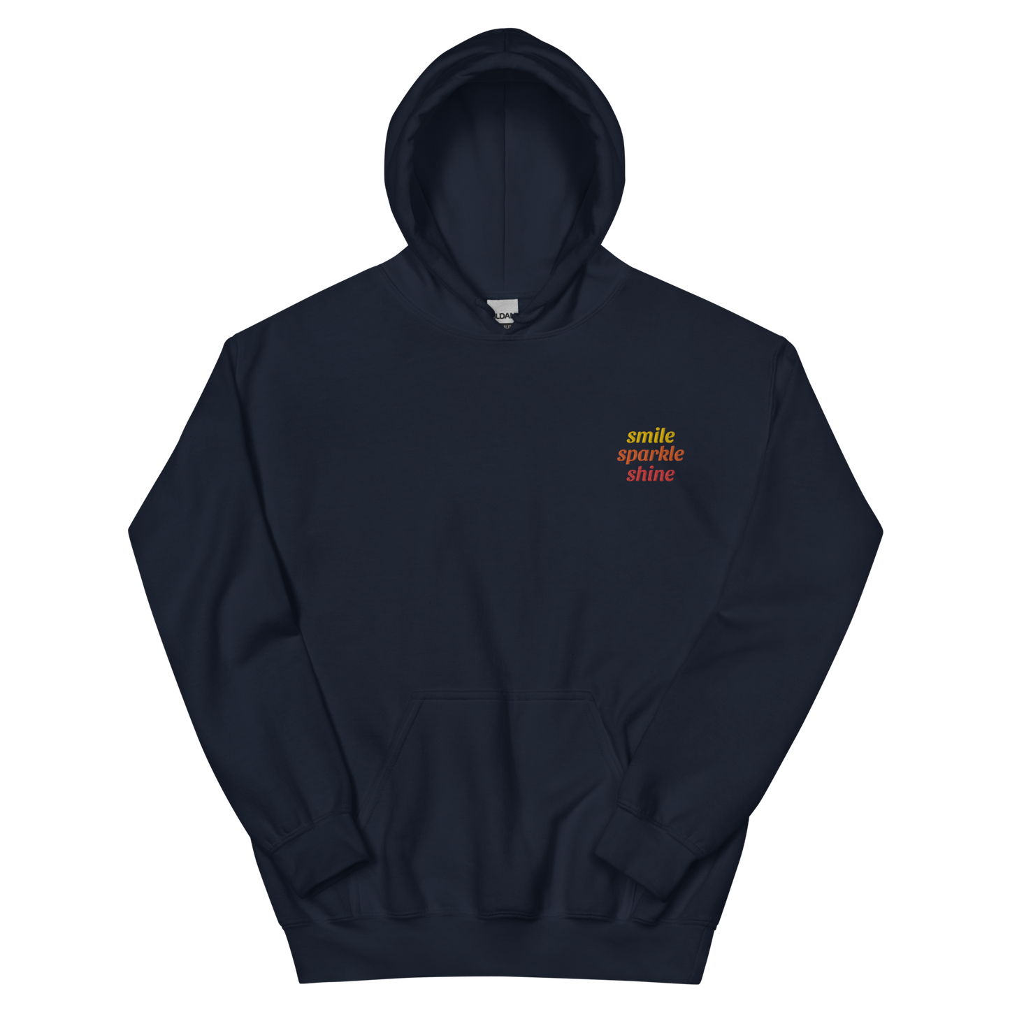 Smile Sparkle Shine Embroidered Hoodie