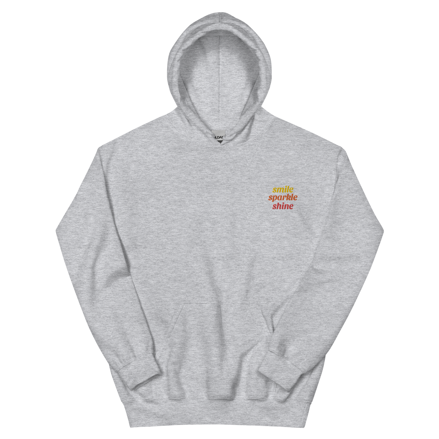 Smile Sparkle Shine Embroidered Hoodie