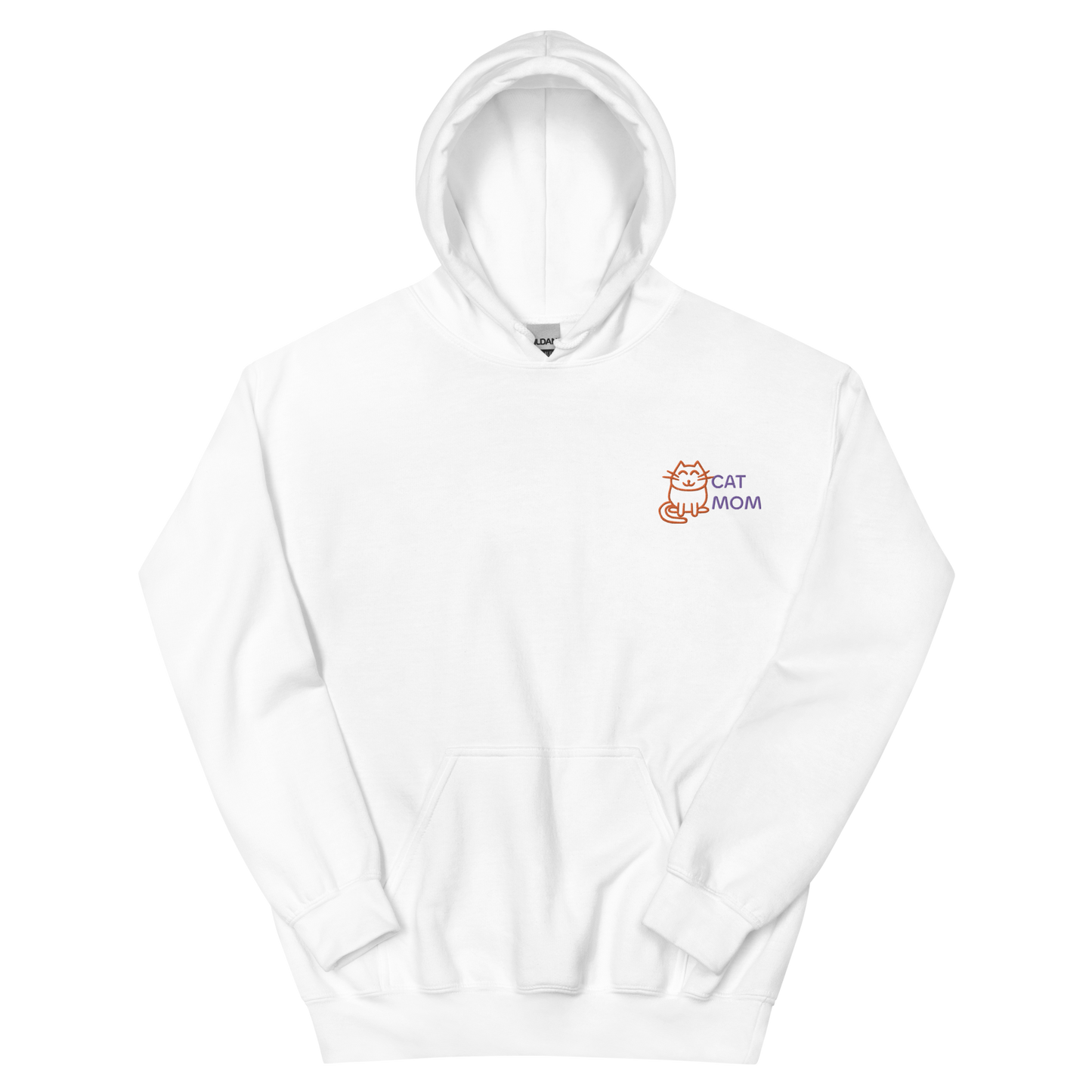 Cat Mom Embroidered Hoodie