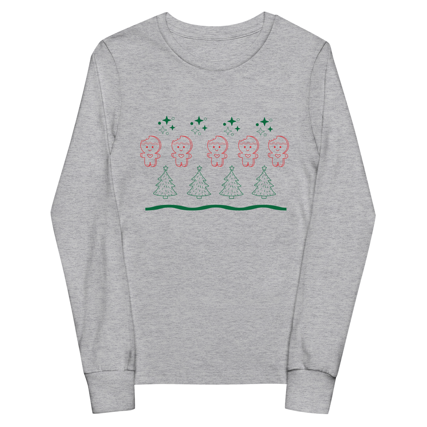 Gingerbread Men Kids Long Sleeve