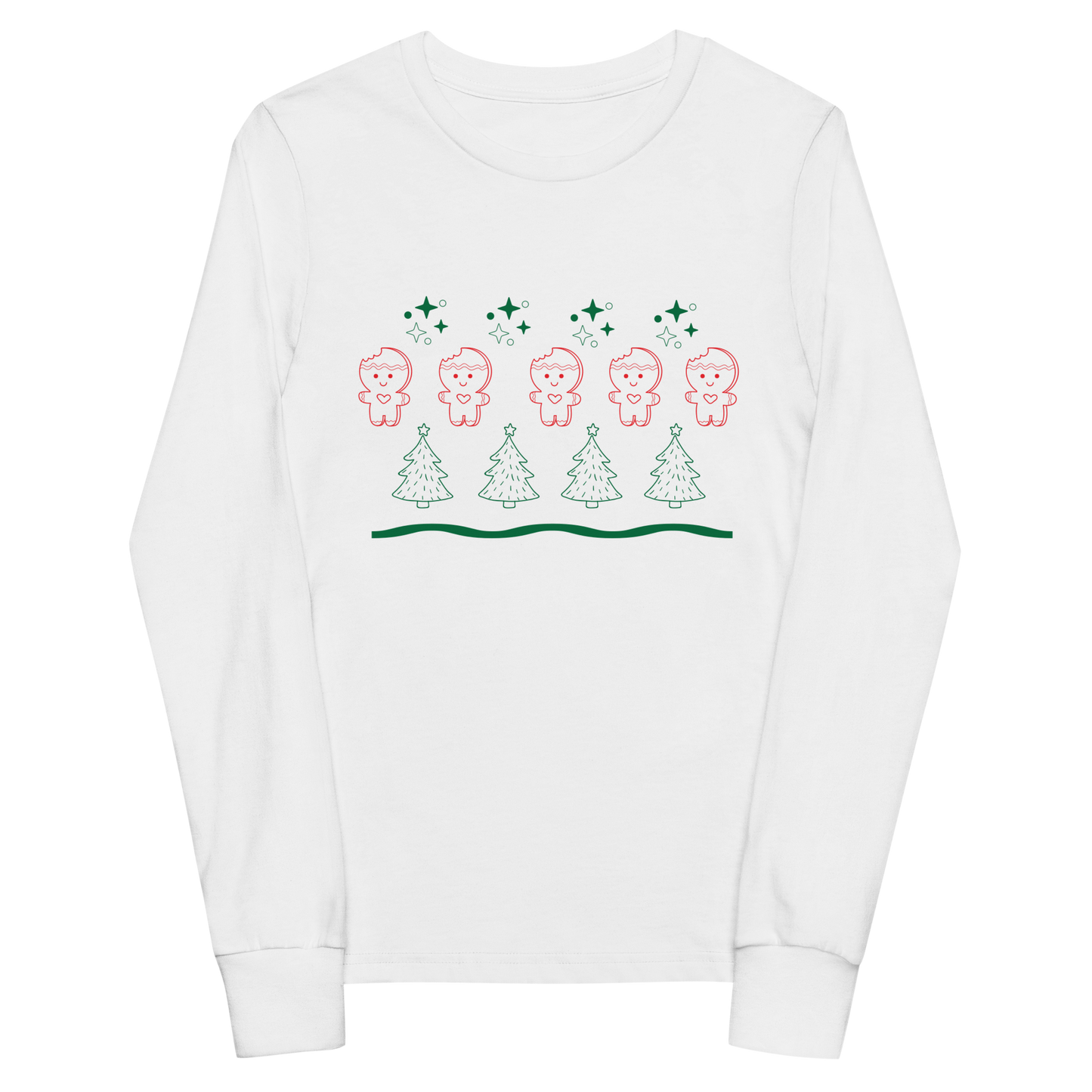 Gingerbread Men Kids Long Sleeve